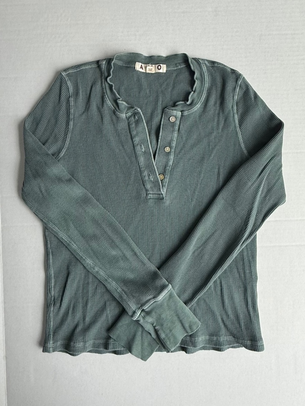 AMO Henley Thermal Tee